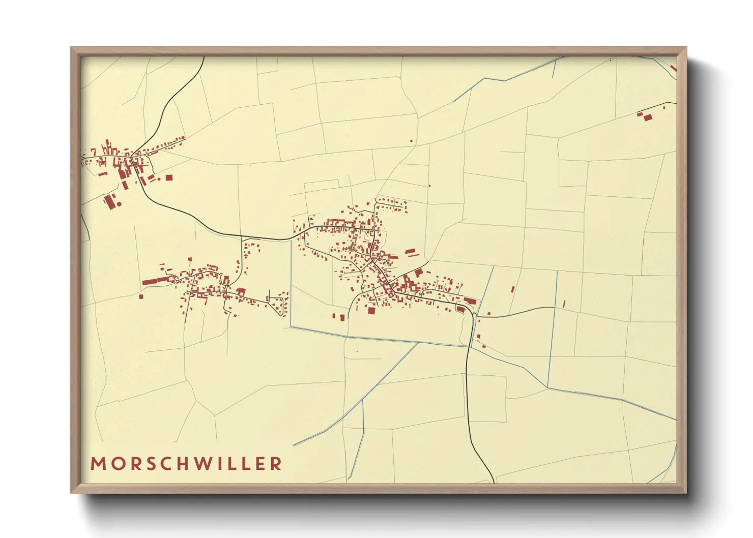 Une affiche de carte sur Morschwiller