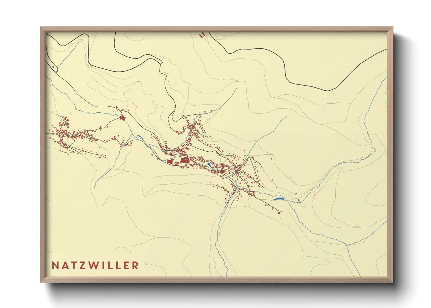 Une affiche de carte sur Natzwiller