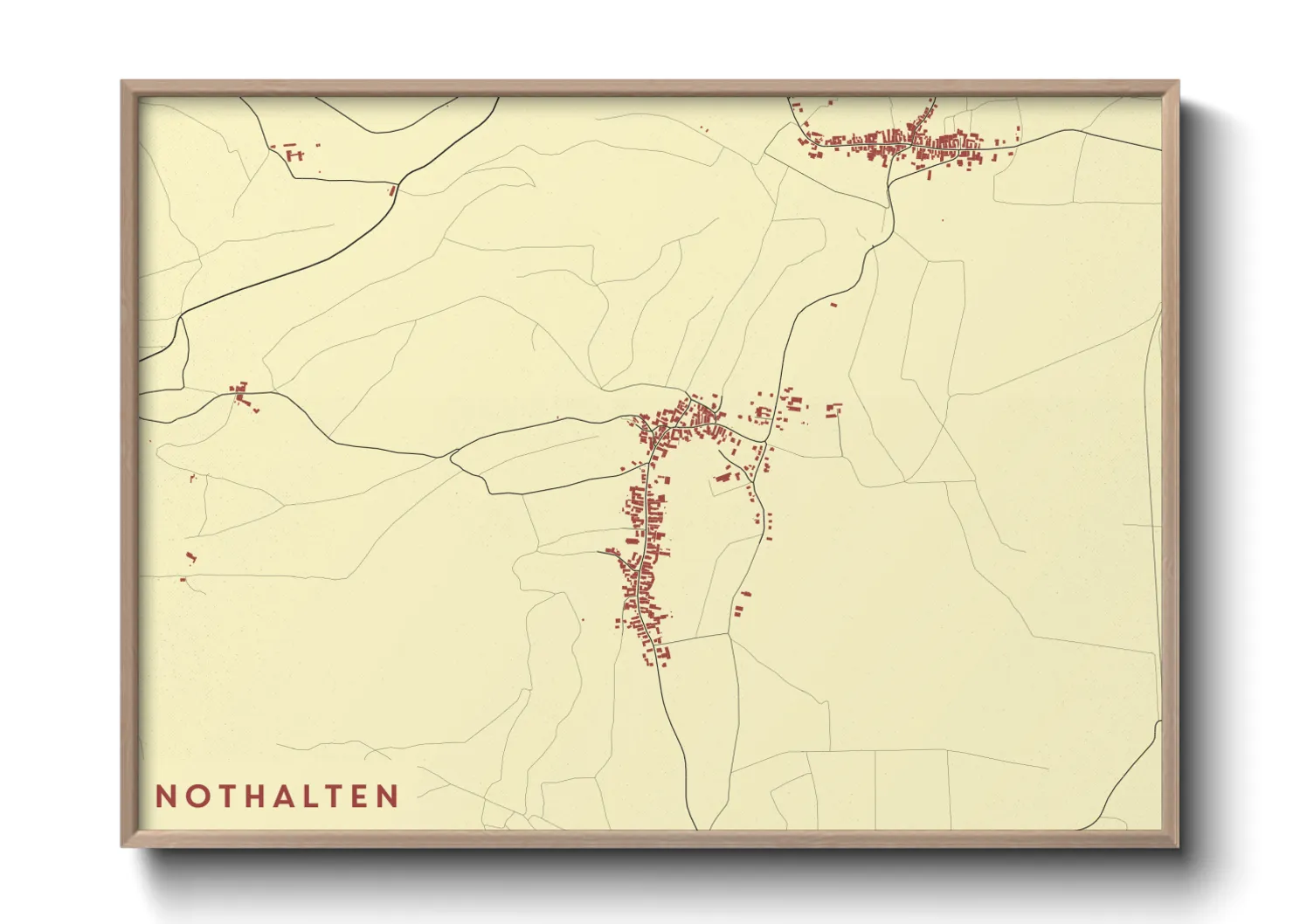 Une affiche de carte sur Nothalten