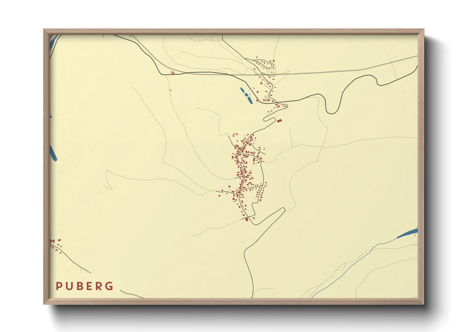 Une affiche de carte sur Puberg