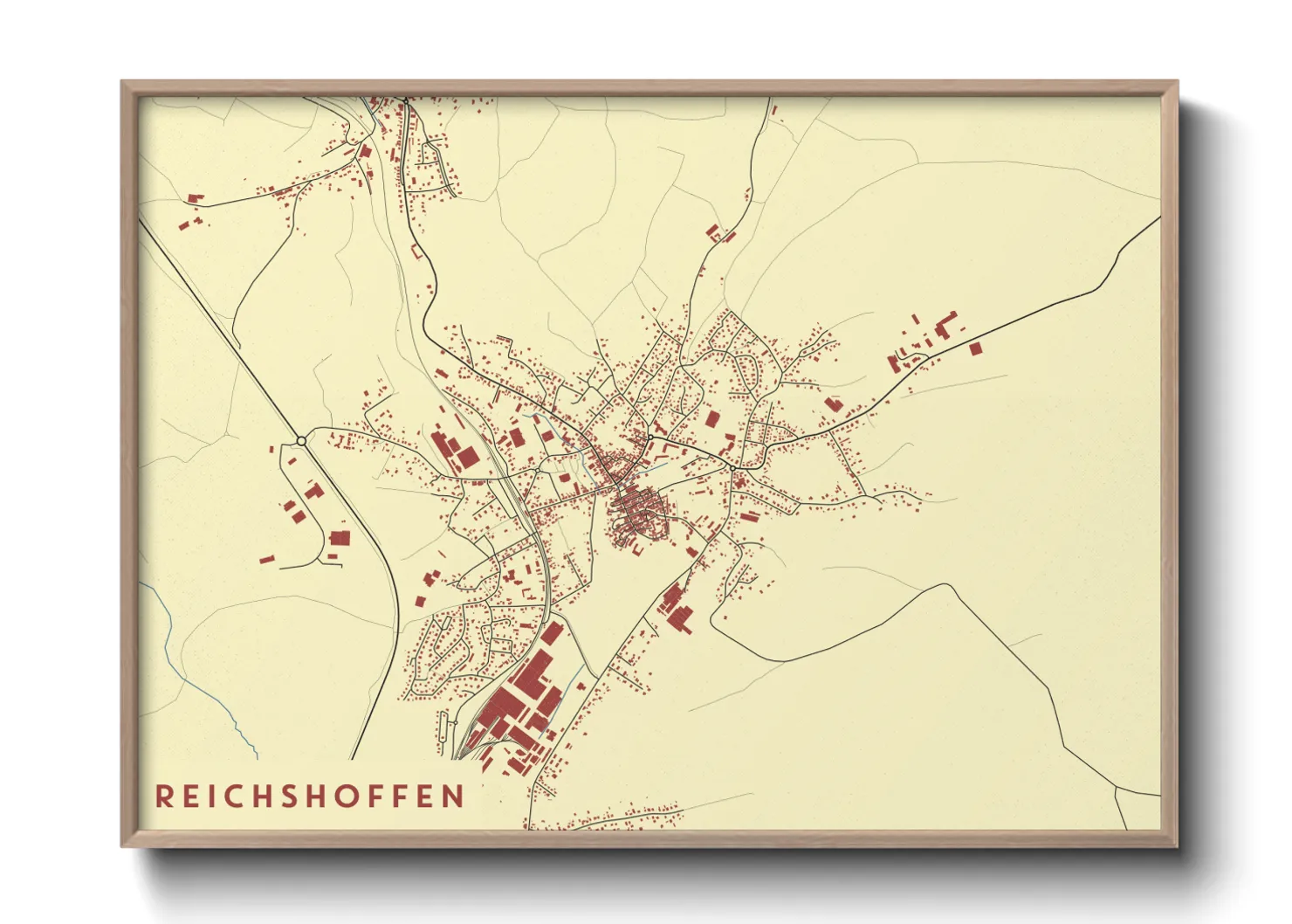 Une affiche de carte sur Reichshoffen