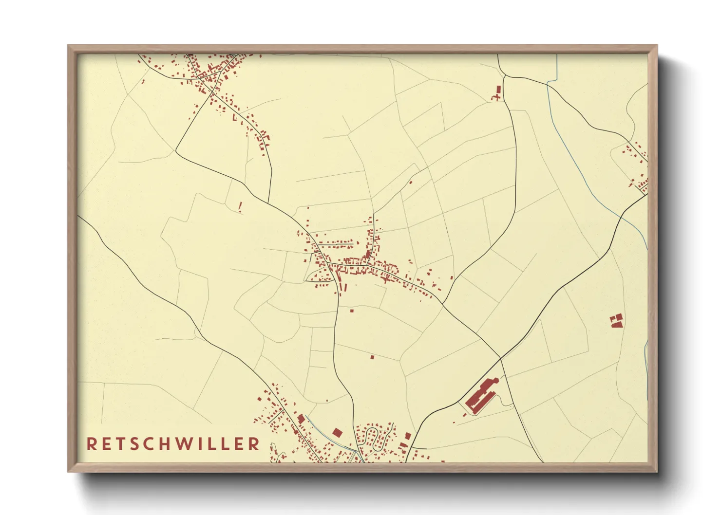 Une affiche de carte sur Retschwiller