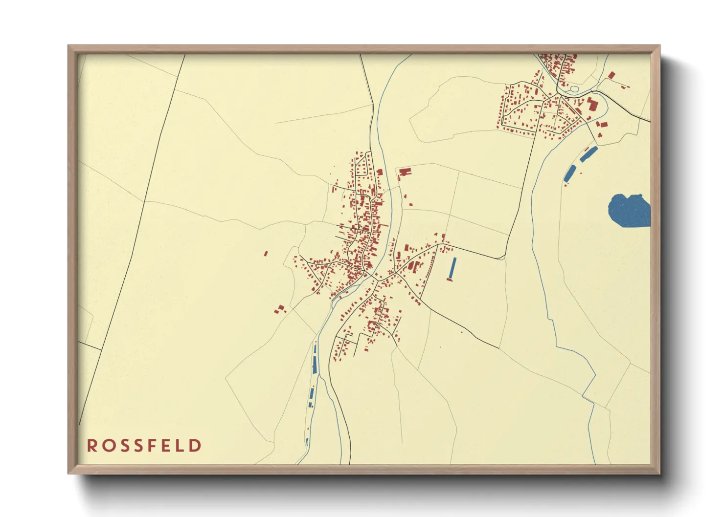 Une affiche de carte sur Rossfeld