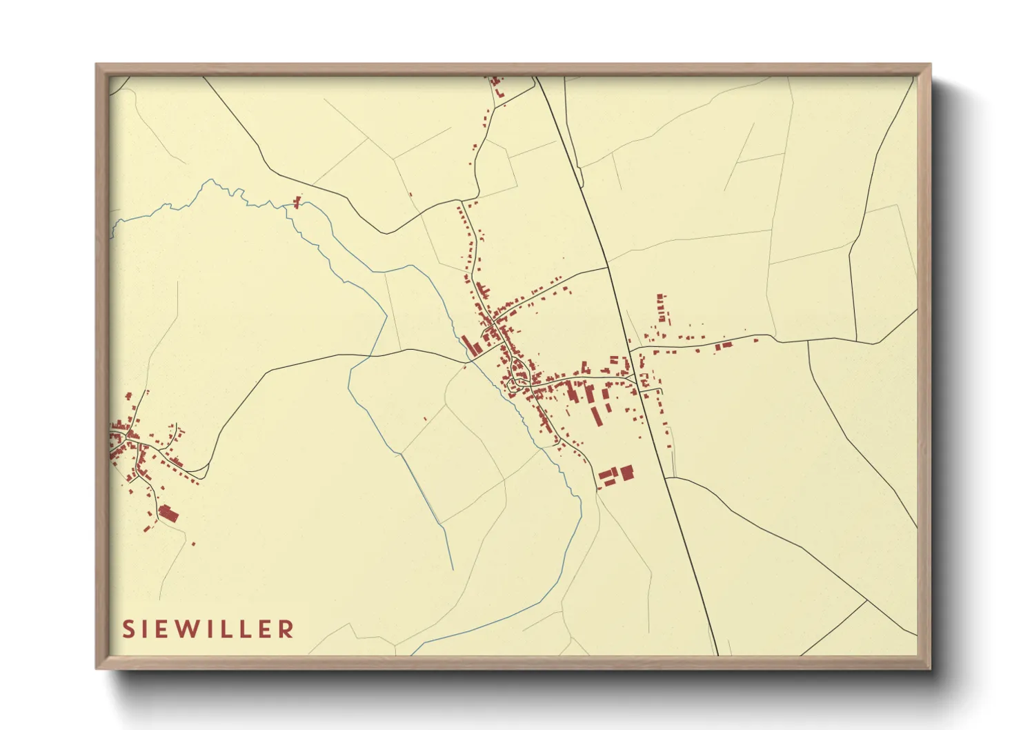 Une affiche de carte sur Siewiller