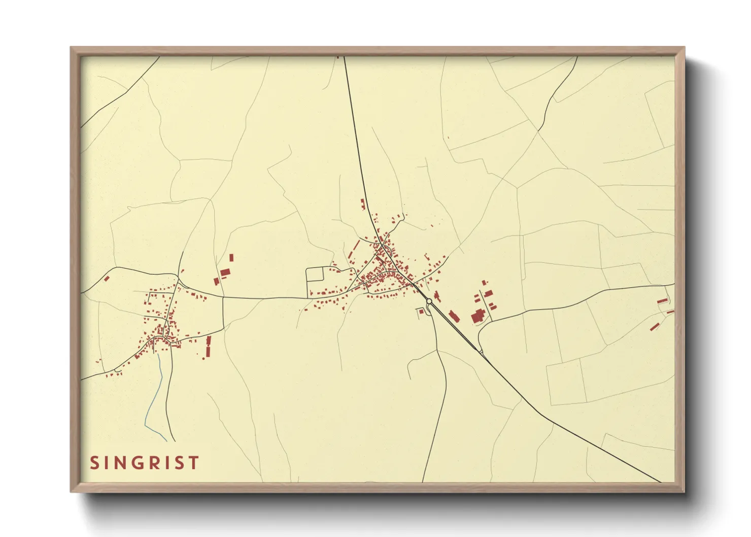 Une affiche de carte sur Singrist