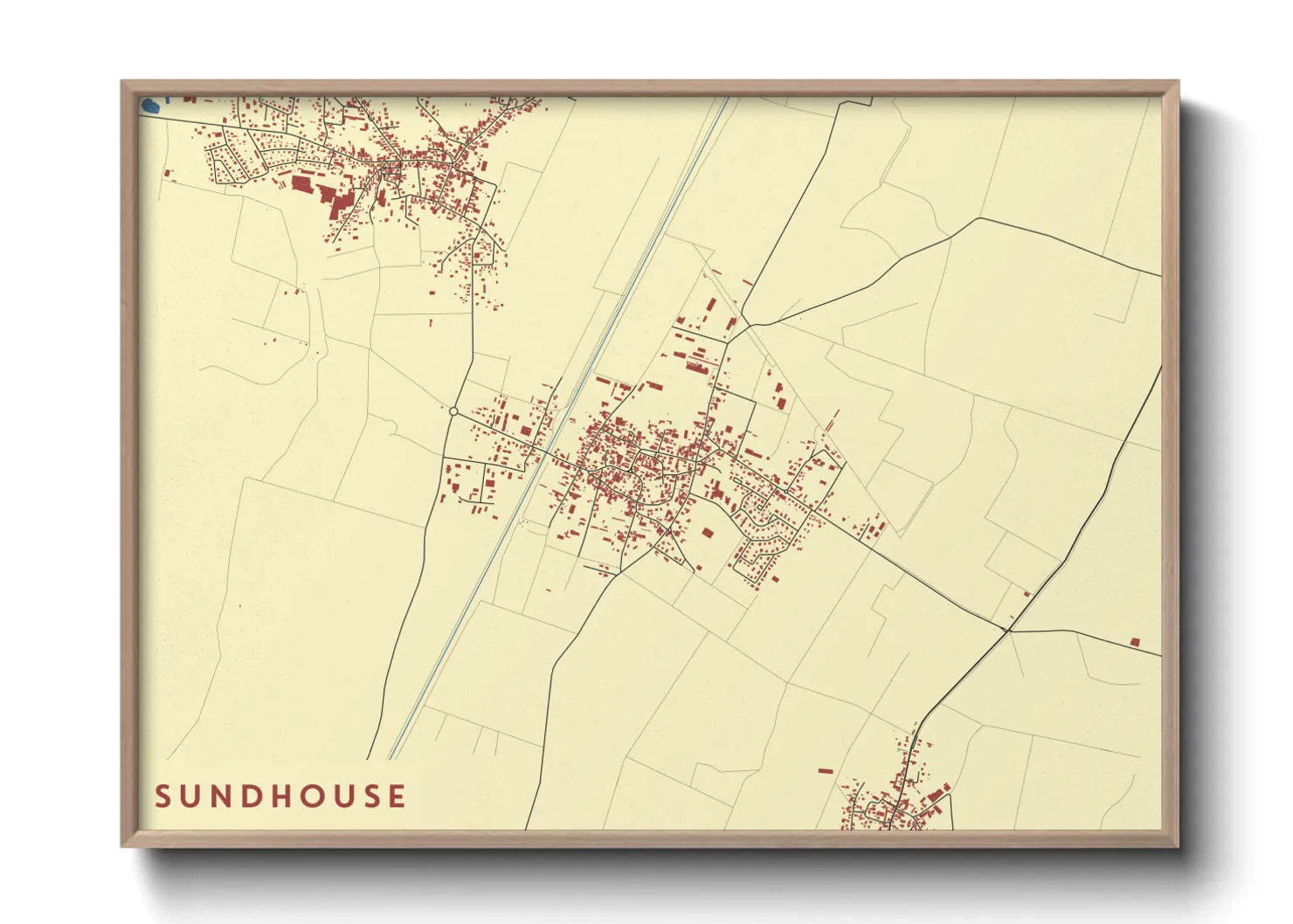 Une affiche de carte sur Sundhouse