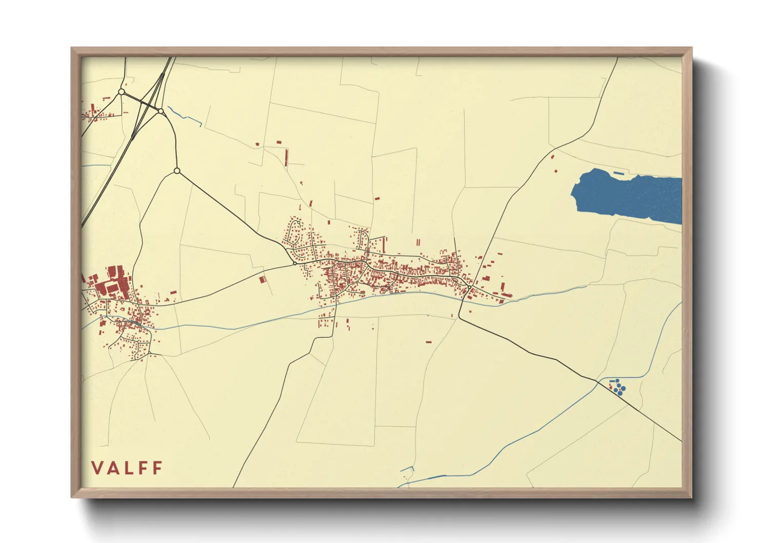 Une affiche de carte sur Valff