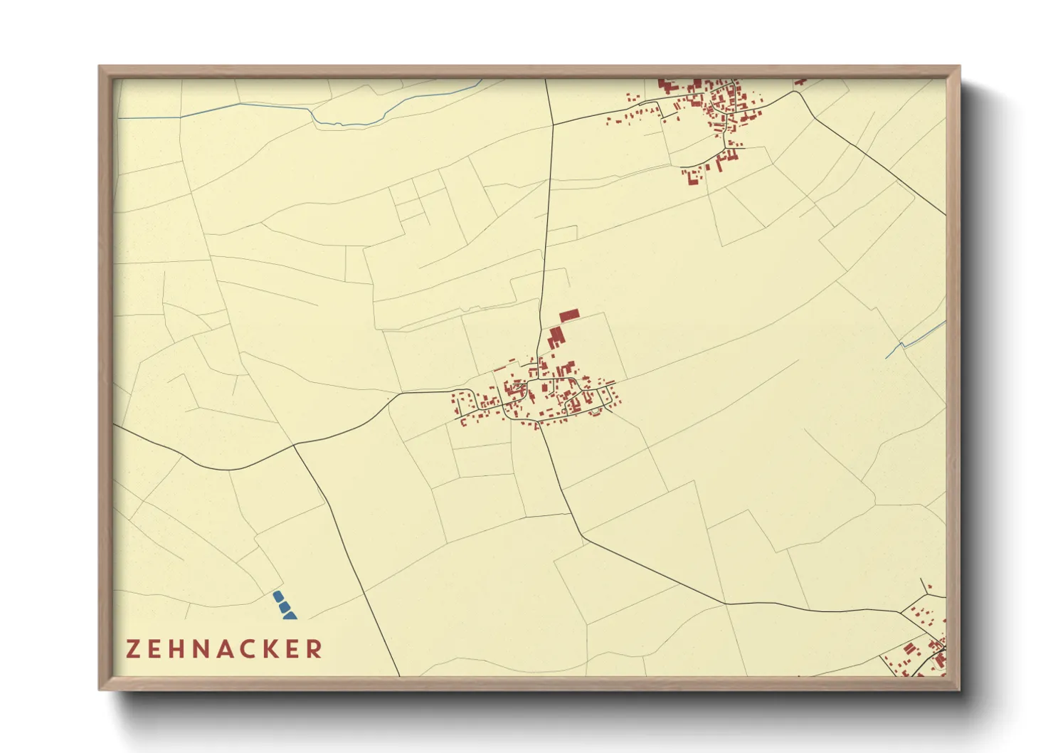 Une affiche de carte sur Zehnacker
