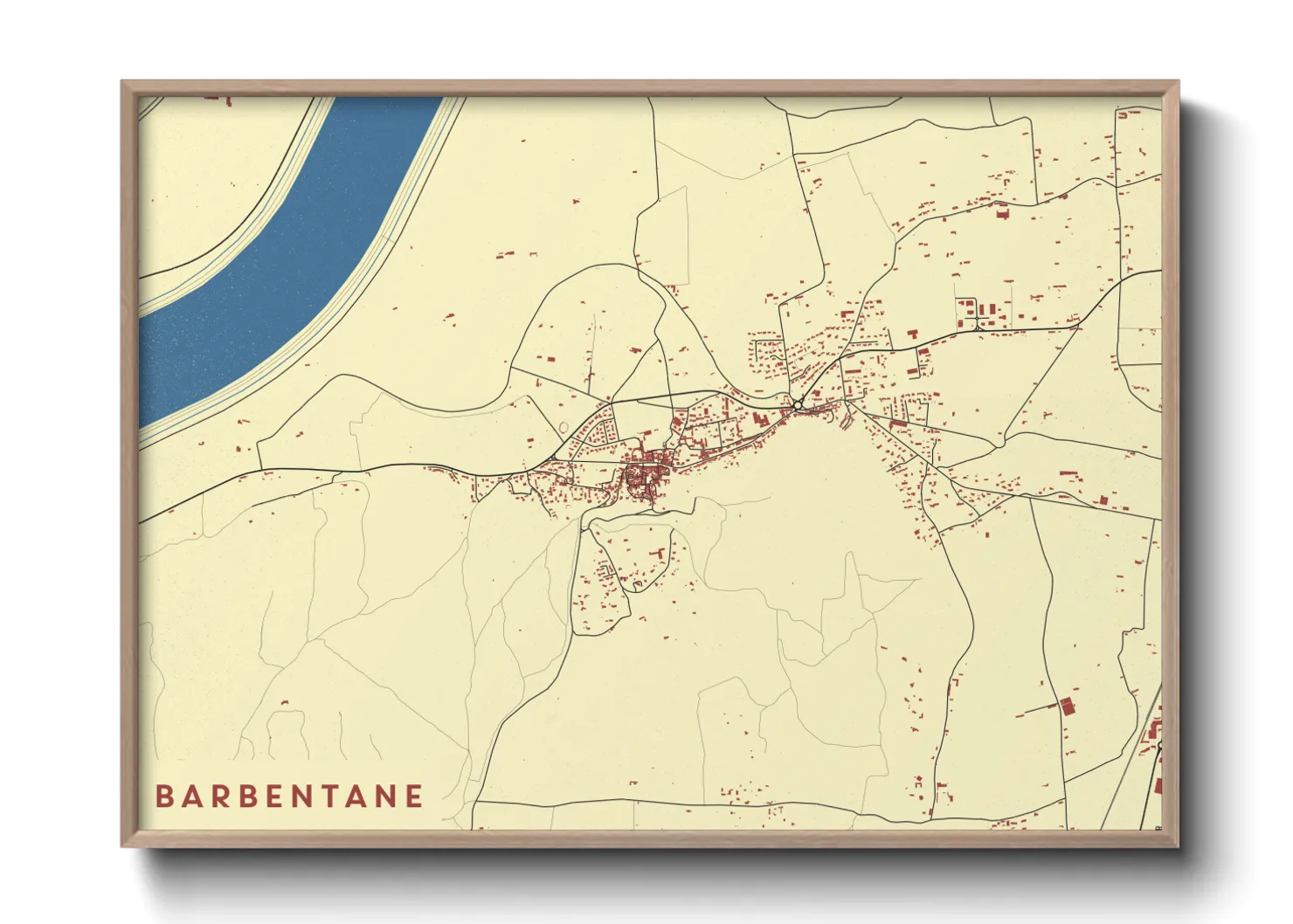 Une affiche de carte sur Barbentane