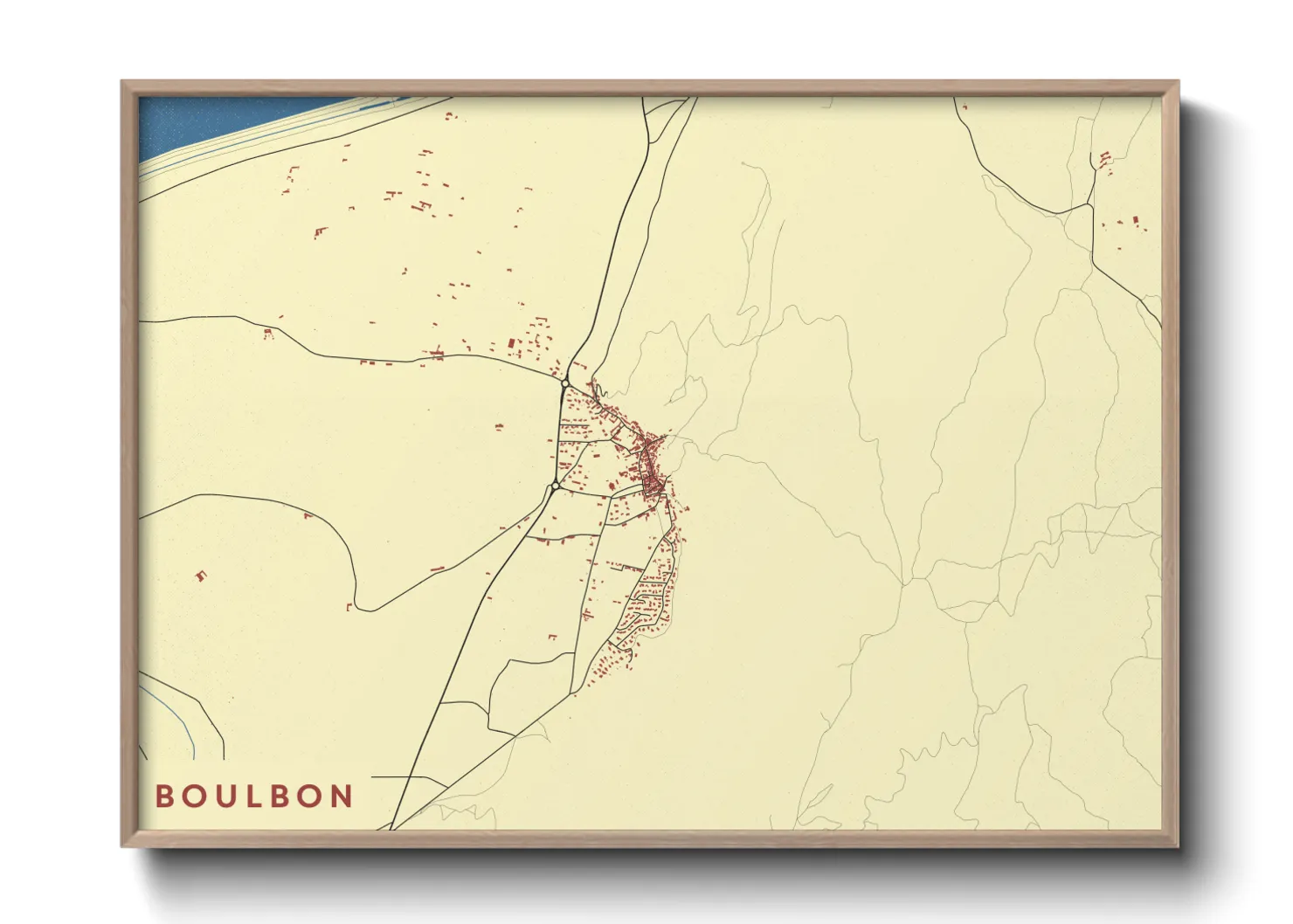 Une affiche de carte sur Boulbon