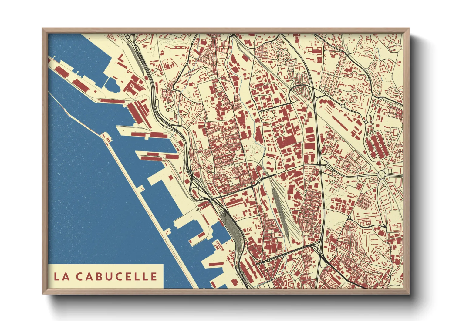 Une affiche de carte sur La Cabucelle