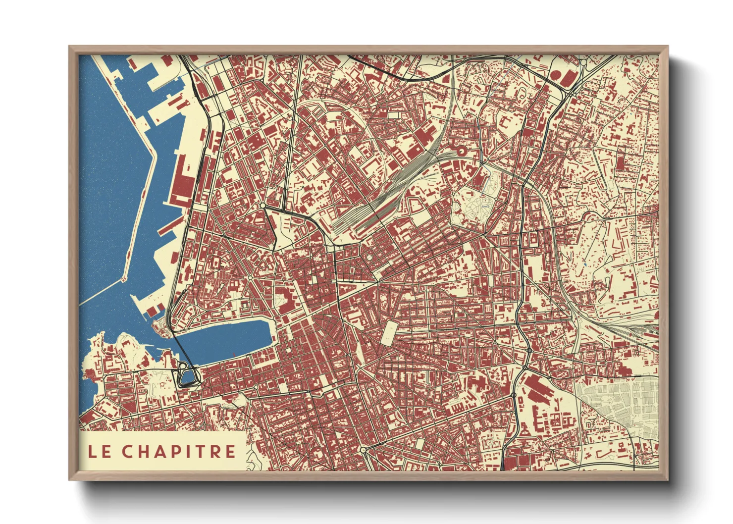 Une affiche de carte sur Le Chapitre