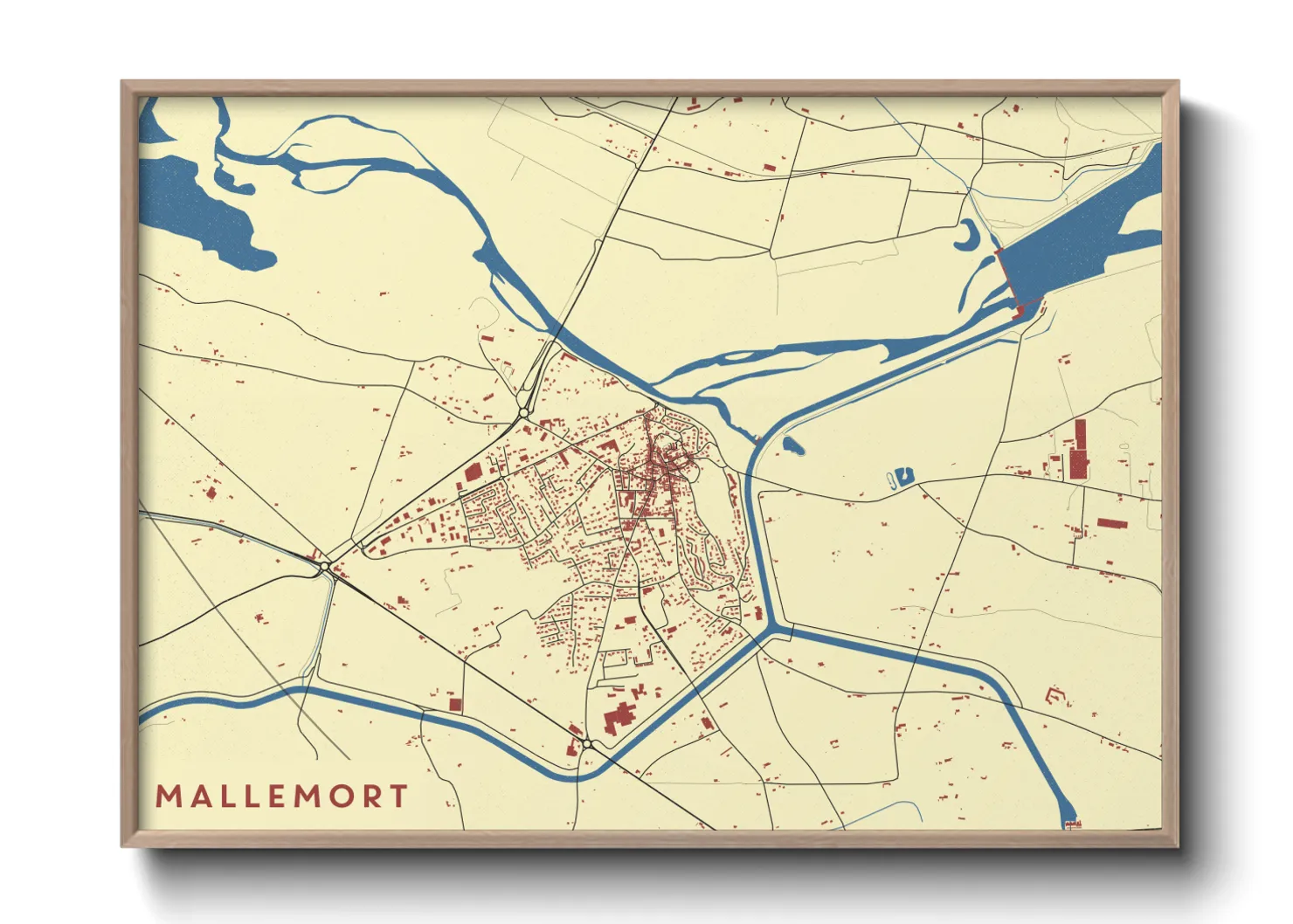 Une affiche de carte sur Mallemort