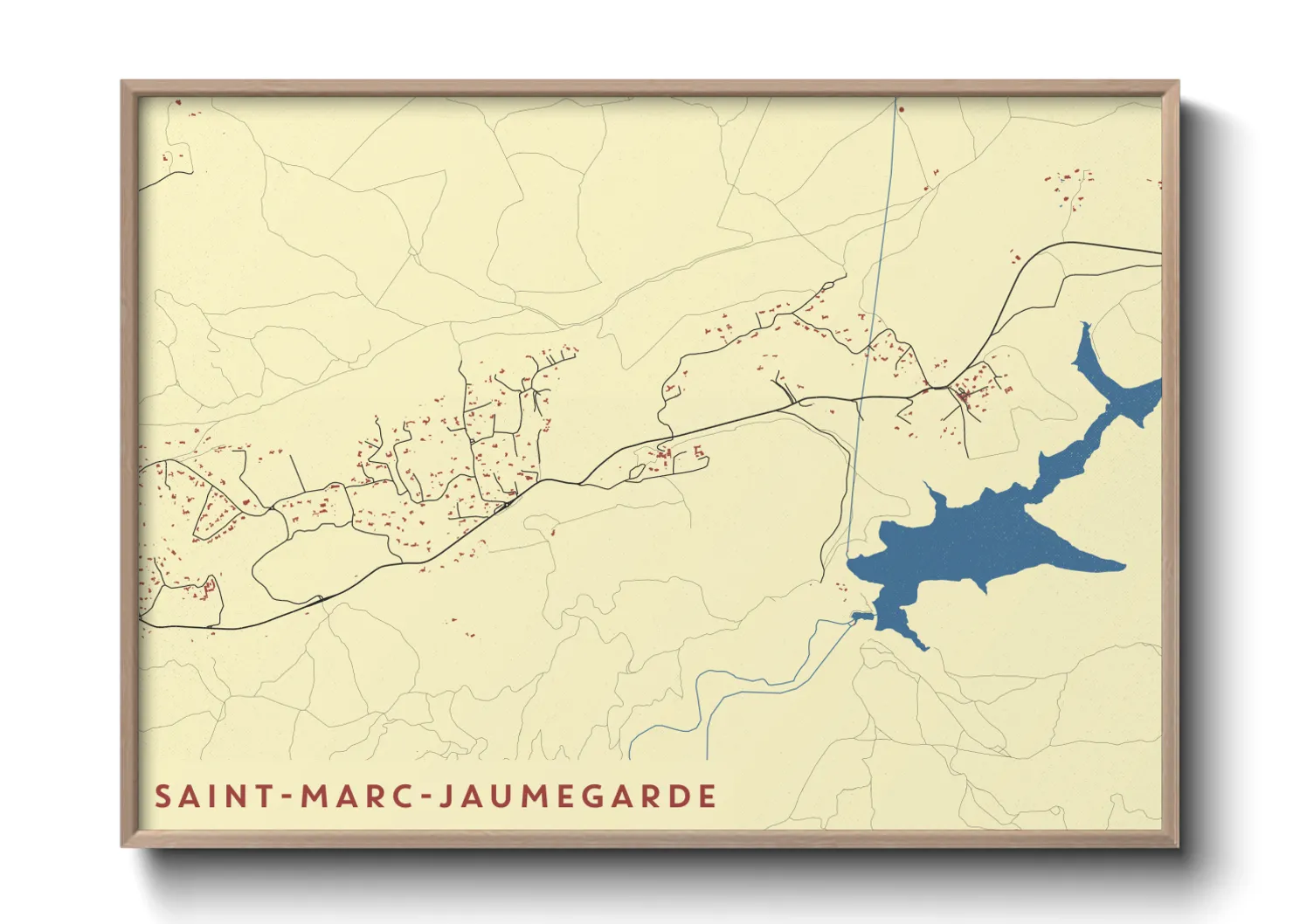 Une affiche de carte sur Saint-Marc-Jaumegarde
