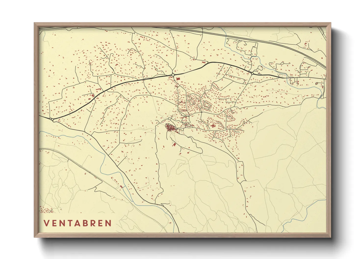 Une affiche de carte sur Ventabren