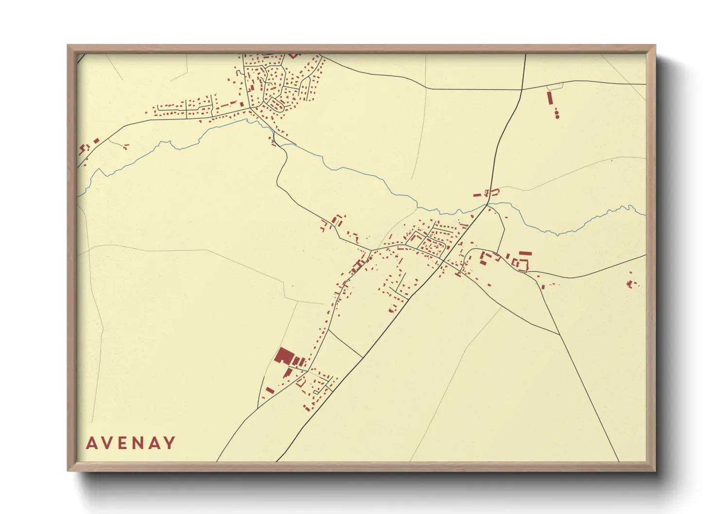 Une affiche de carte sur Avenay