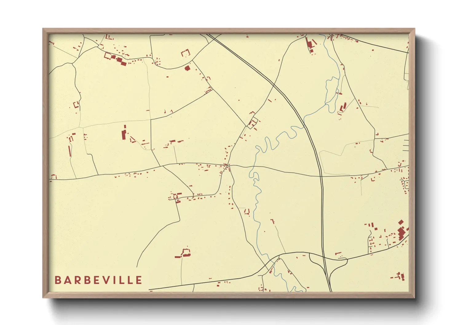 Une affiche de carte sur Barbeville