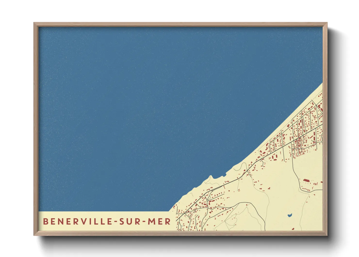 Une affiche de carte sur Benerville-sur-Mer