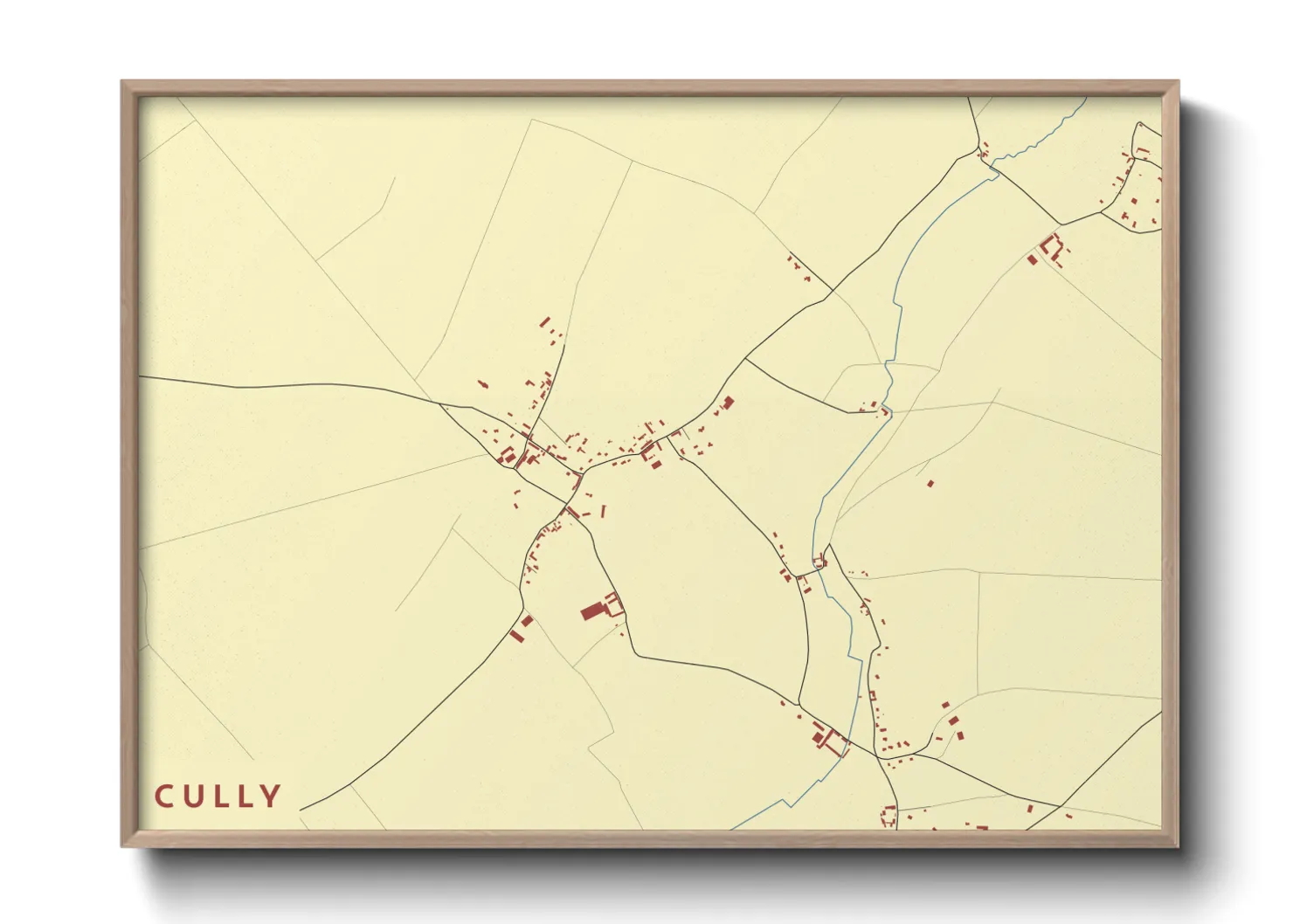 Une affiche de carte sur Cully