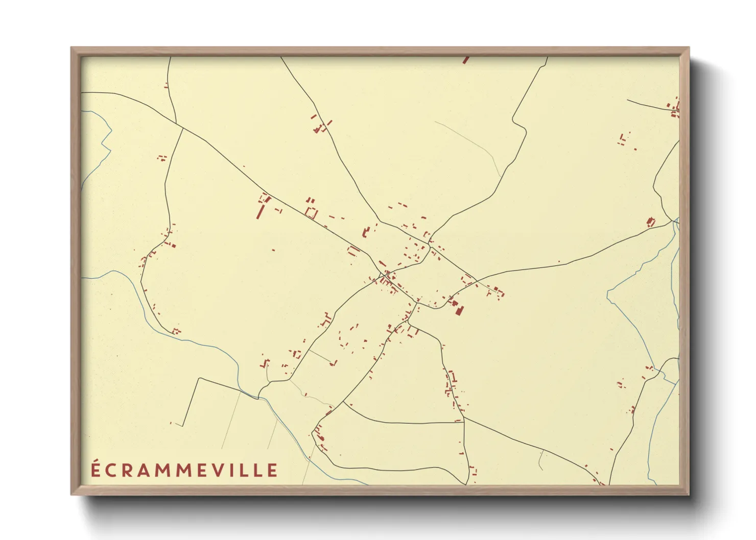 Une affiche de carte sur Écrammeville