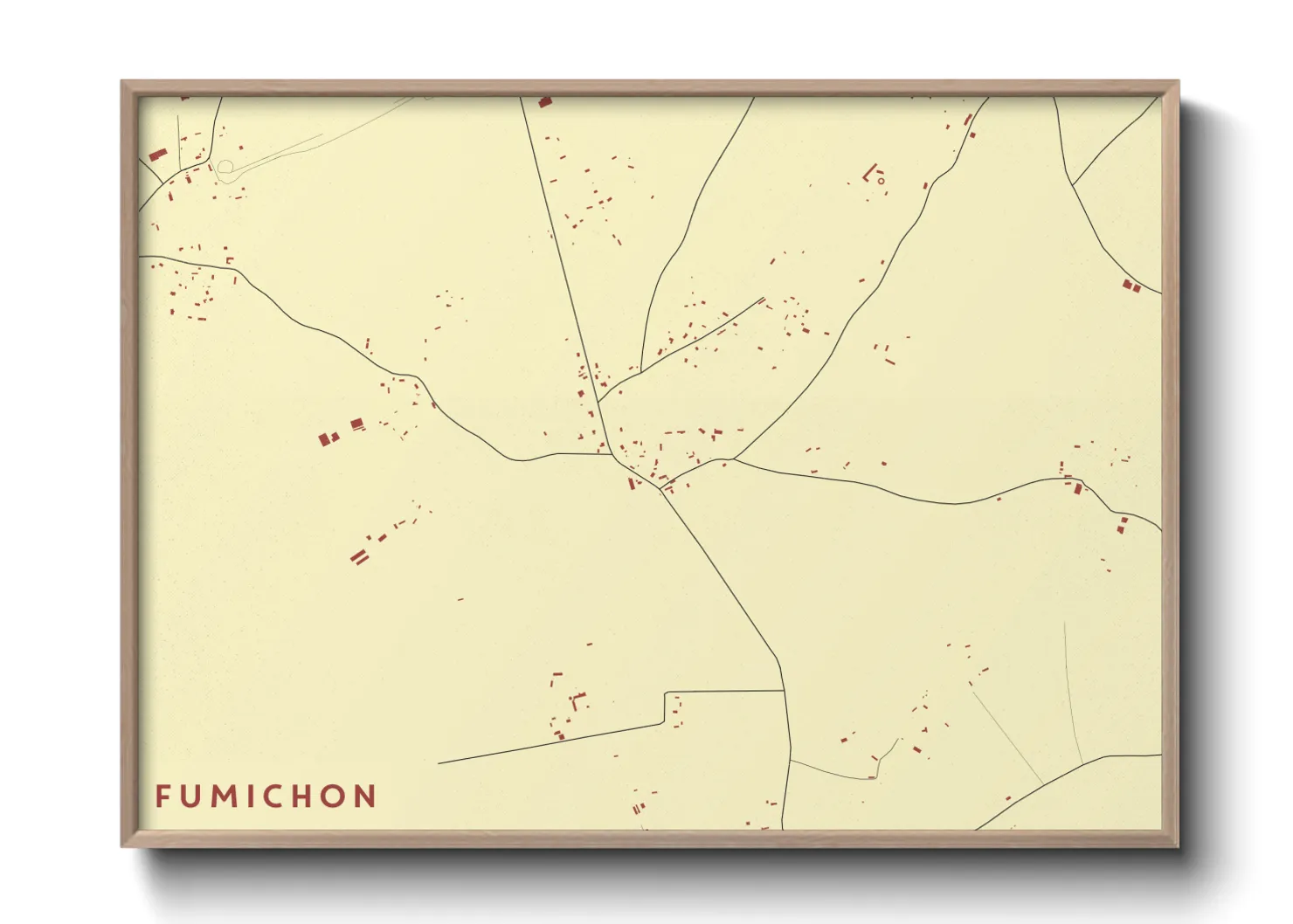 Une affiche de carte sur Fumichon