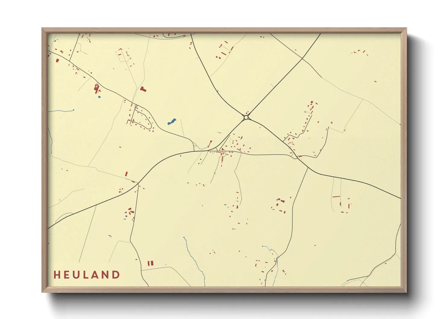 Une affiche de carte sur Heuland