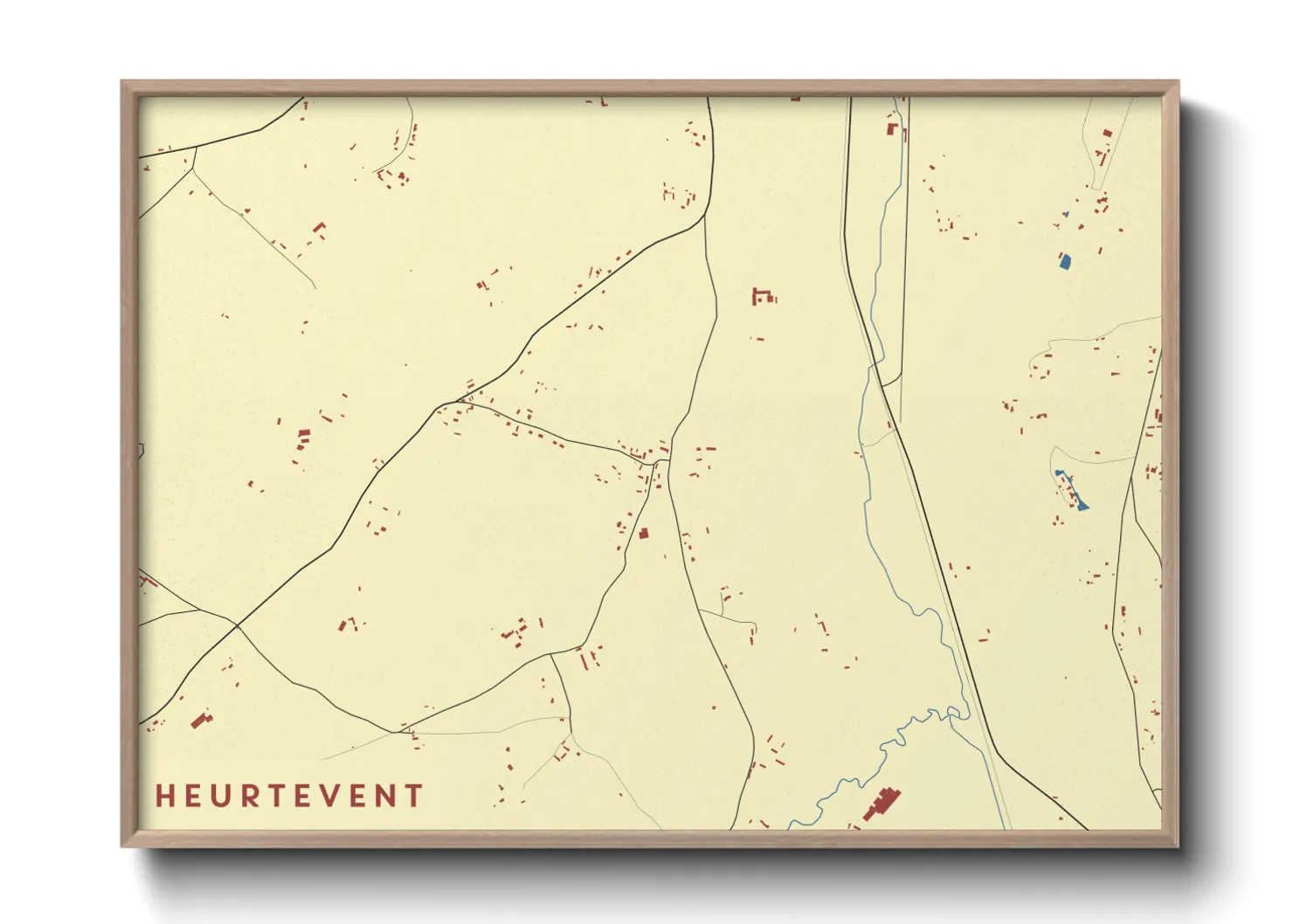 Une affiche de carte sur Heurtevent