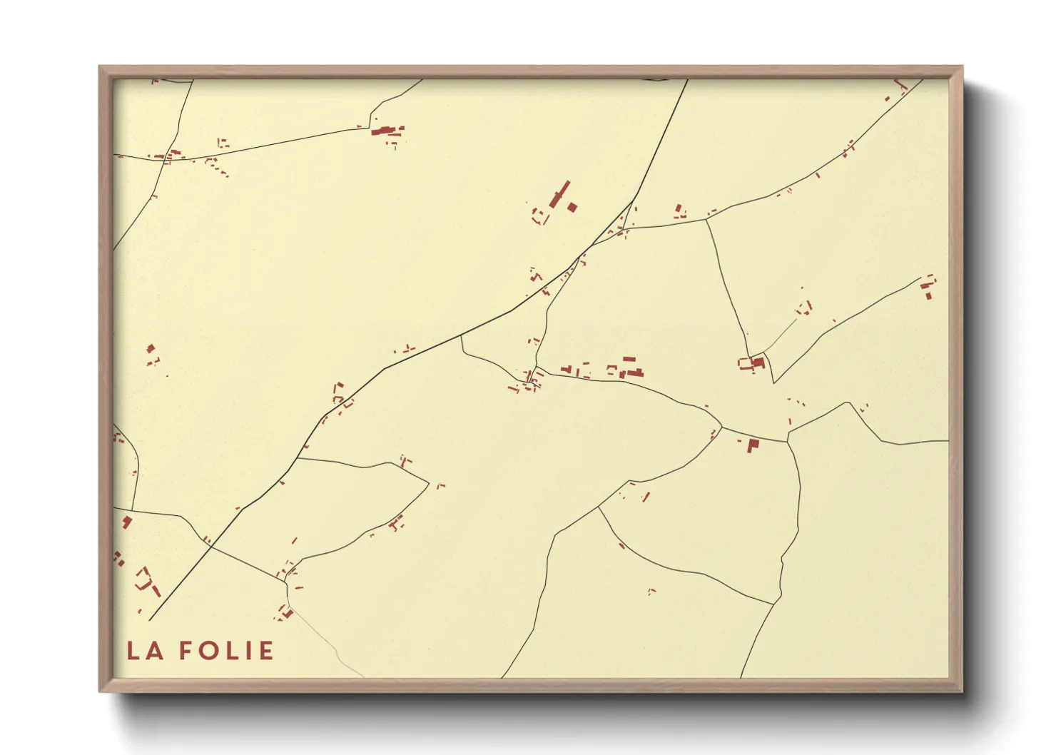 Une affiche de carte sur La Folie