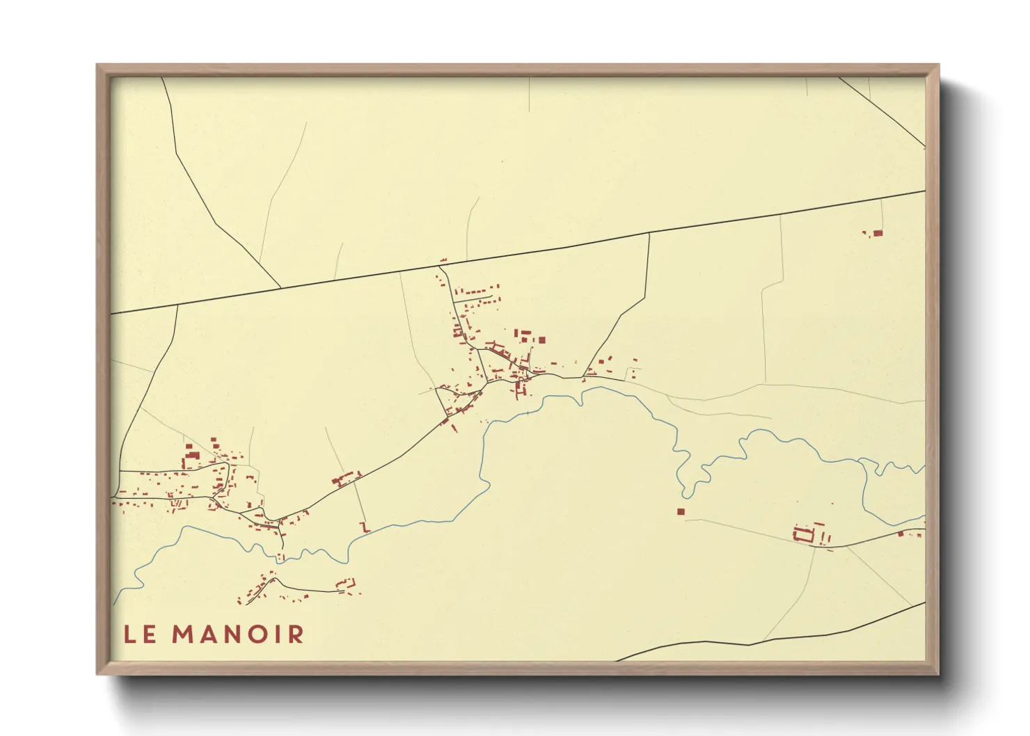 Une affiche de carte sur Le Manoir
