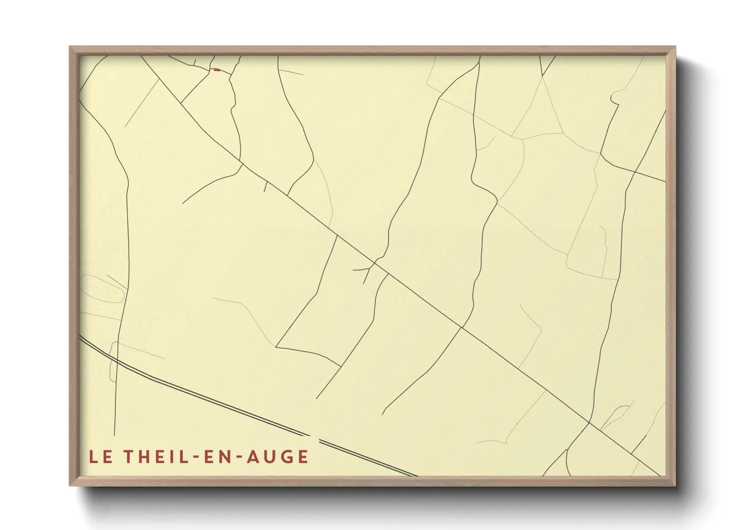 Une affiche de carte sur Le Theil-en-Auge