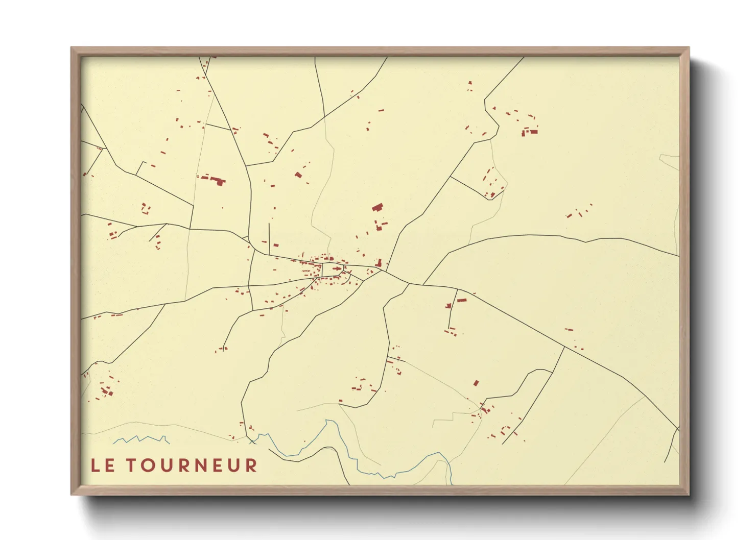 Une affiche de carte sur Le Tourneur