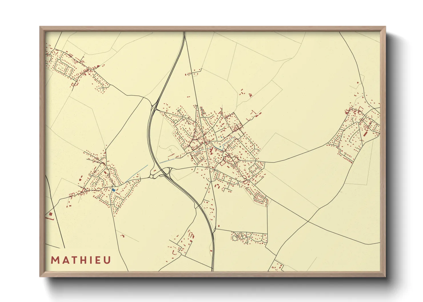 Une affiche de carte sur Mathieu