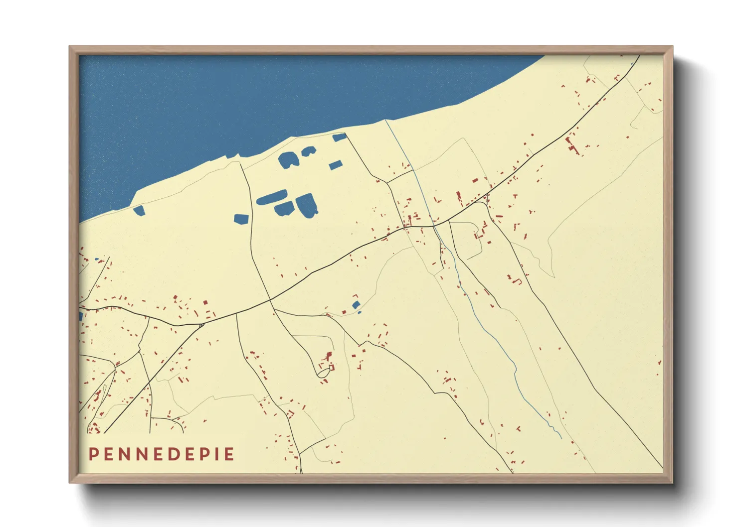 Une affiche de carte sur Pennedepie