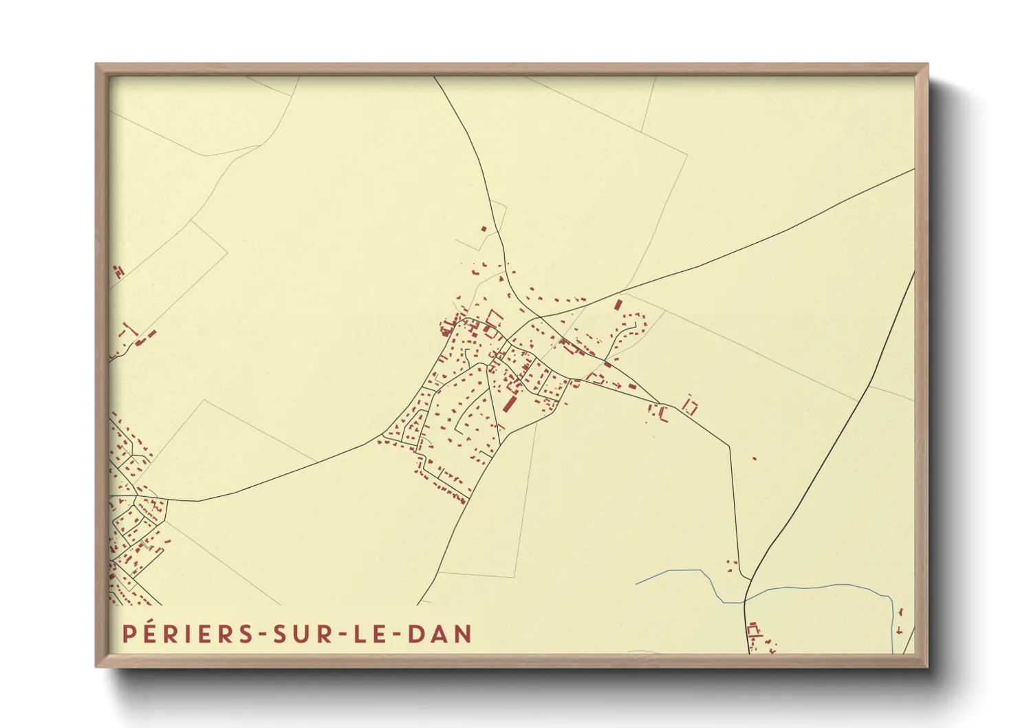 Une affiche de carte sur Périers-sur-le-Dan