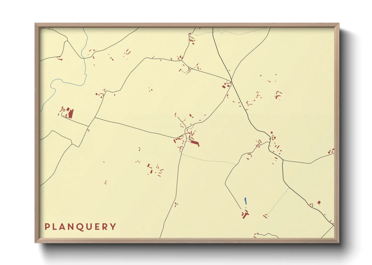 Une affiche de carte sur Planquery