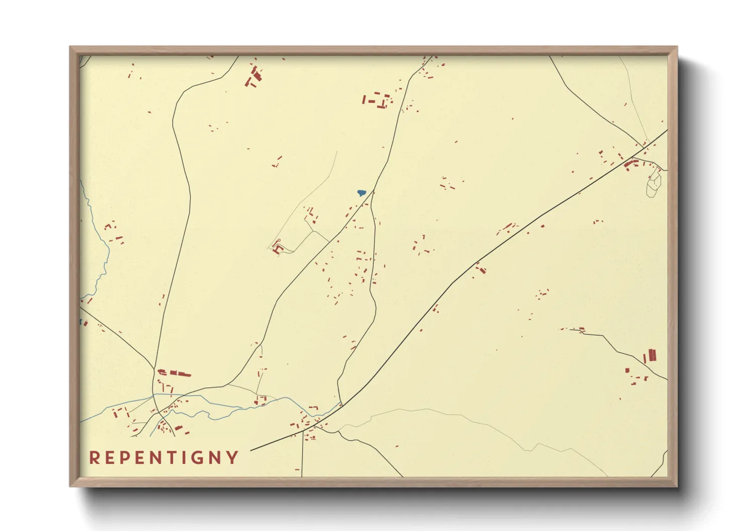 Une affiche de carte sur Repentigny