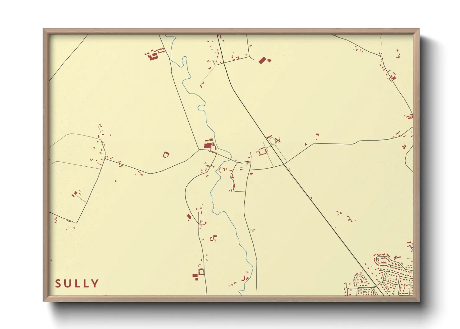 Une affiche de carte sur Sully