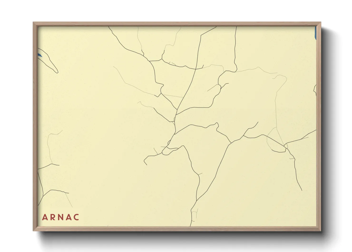 Une affiche de carte sur Arnac