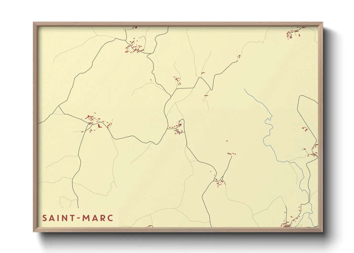 Une affiche de carte sur Saint-Marc