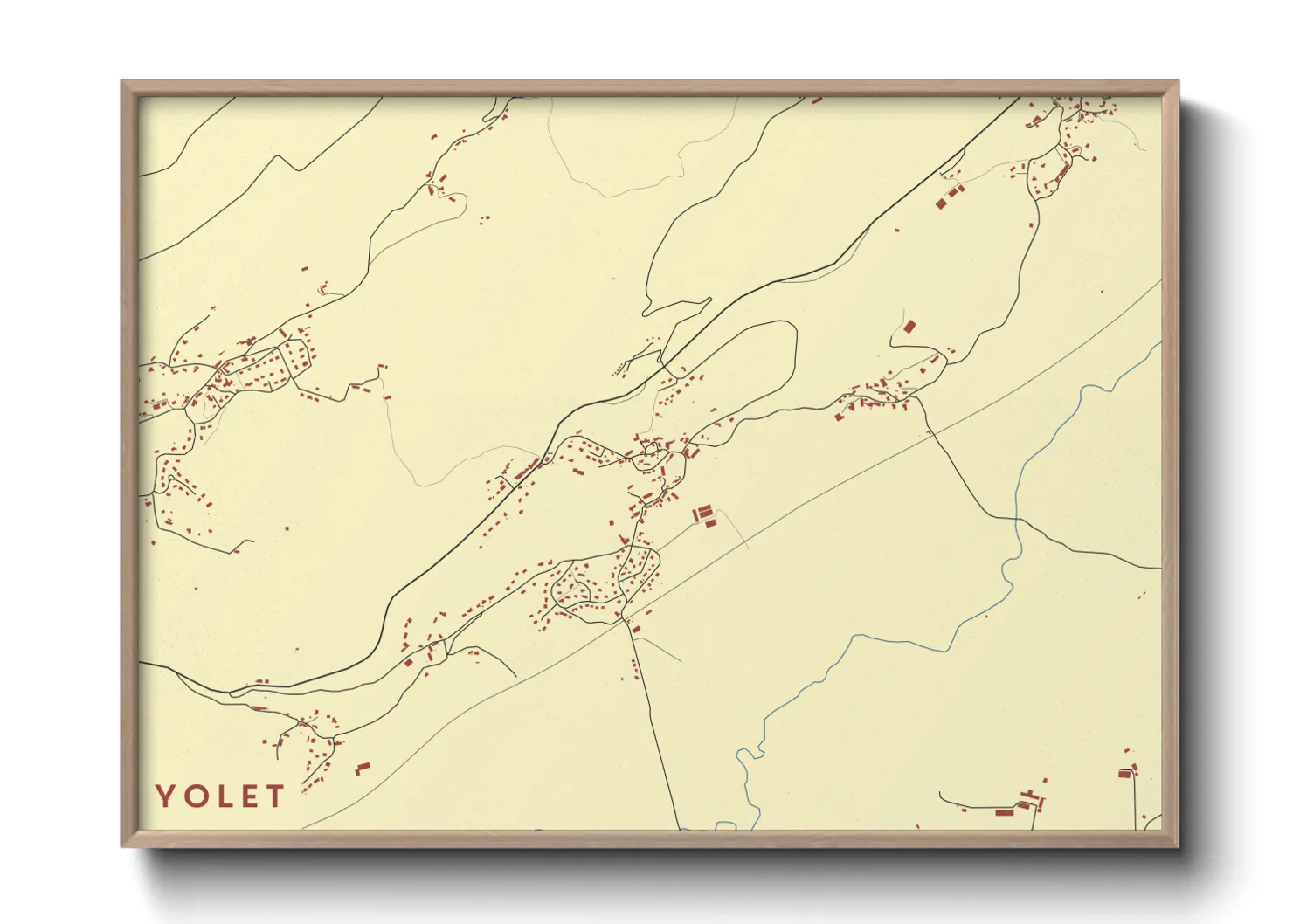 Une affiche de carte sur Yolet