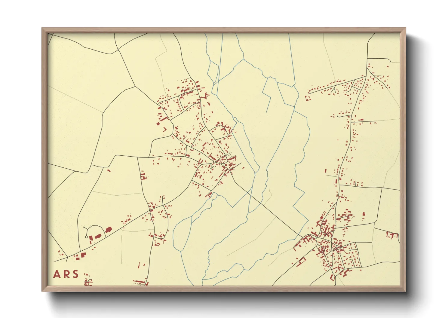 Une affiche de carte sur Ars