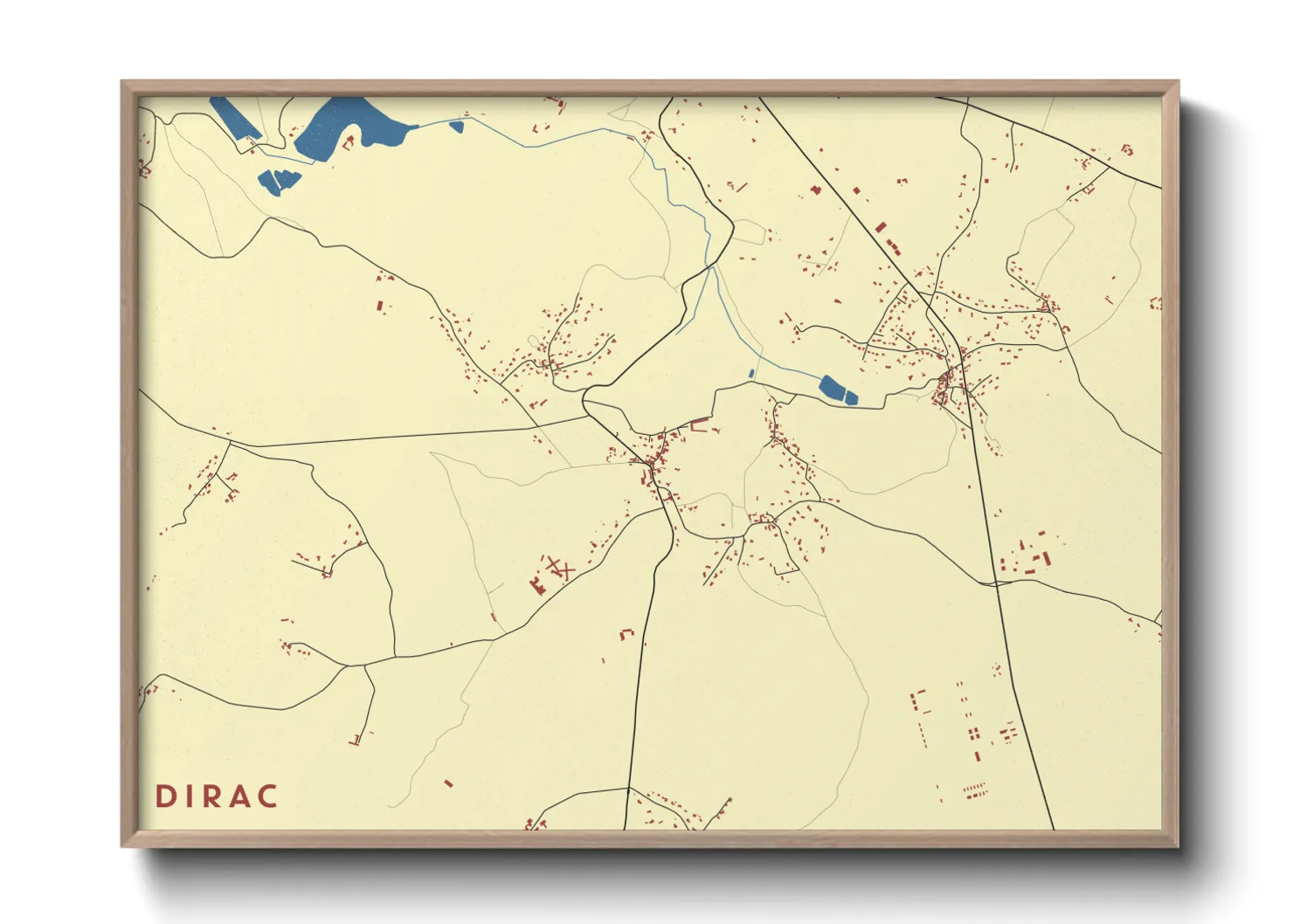 Une affiche de carte sur Dirac
