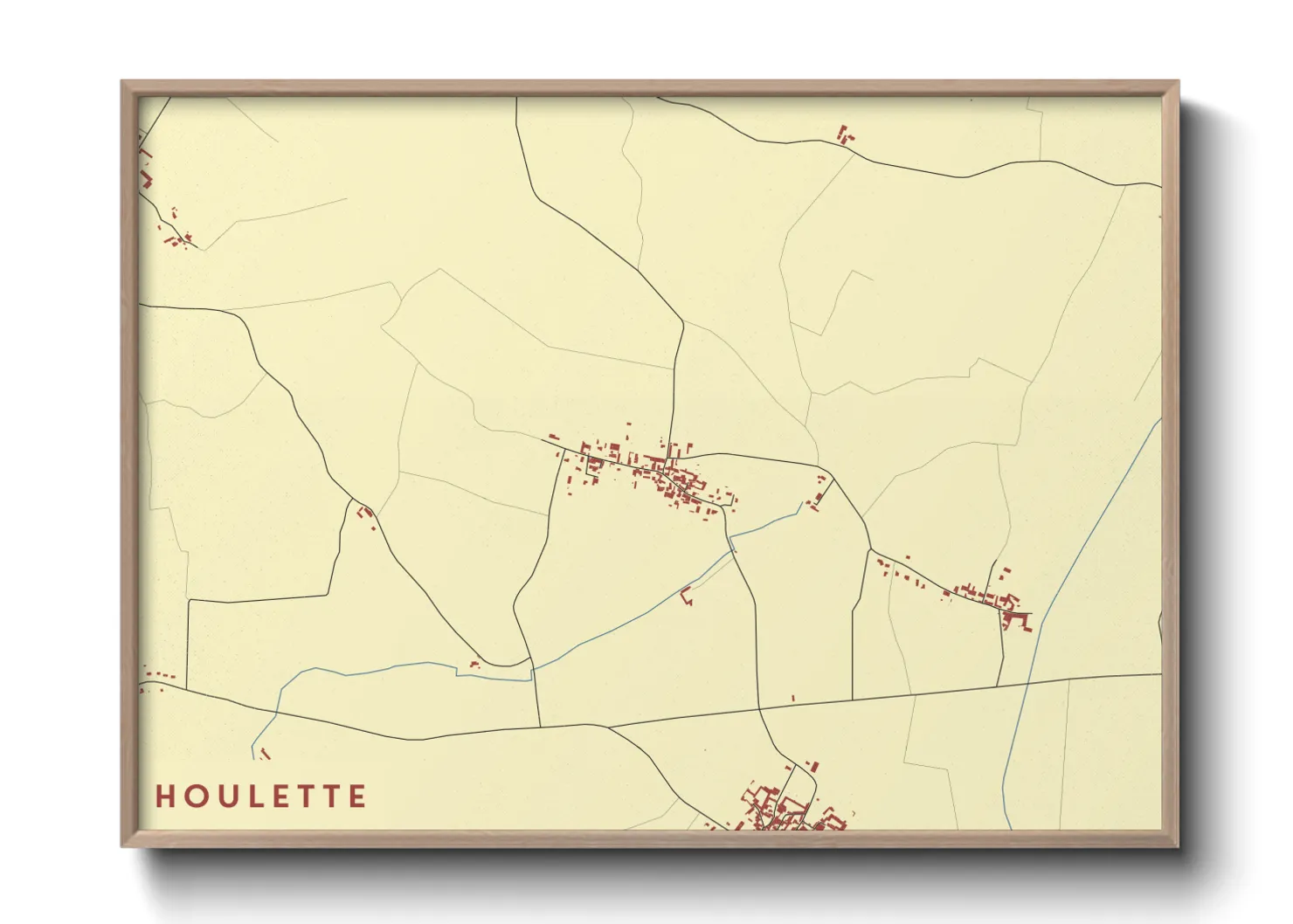 Une affiche de carte sur Houlette