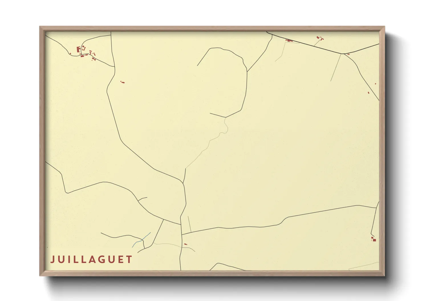 Une affiche de carte sur Juillaguet