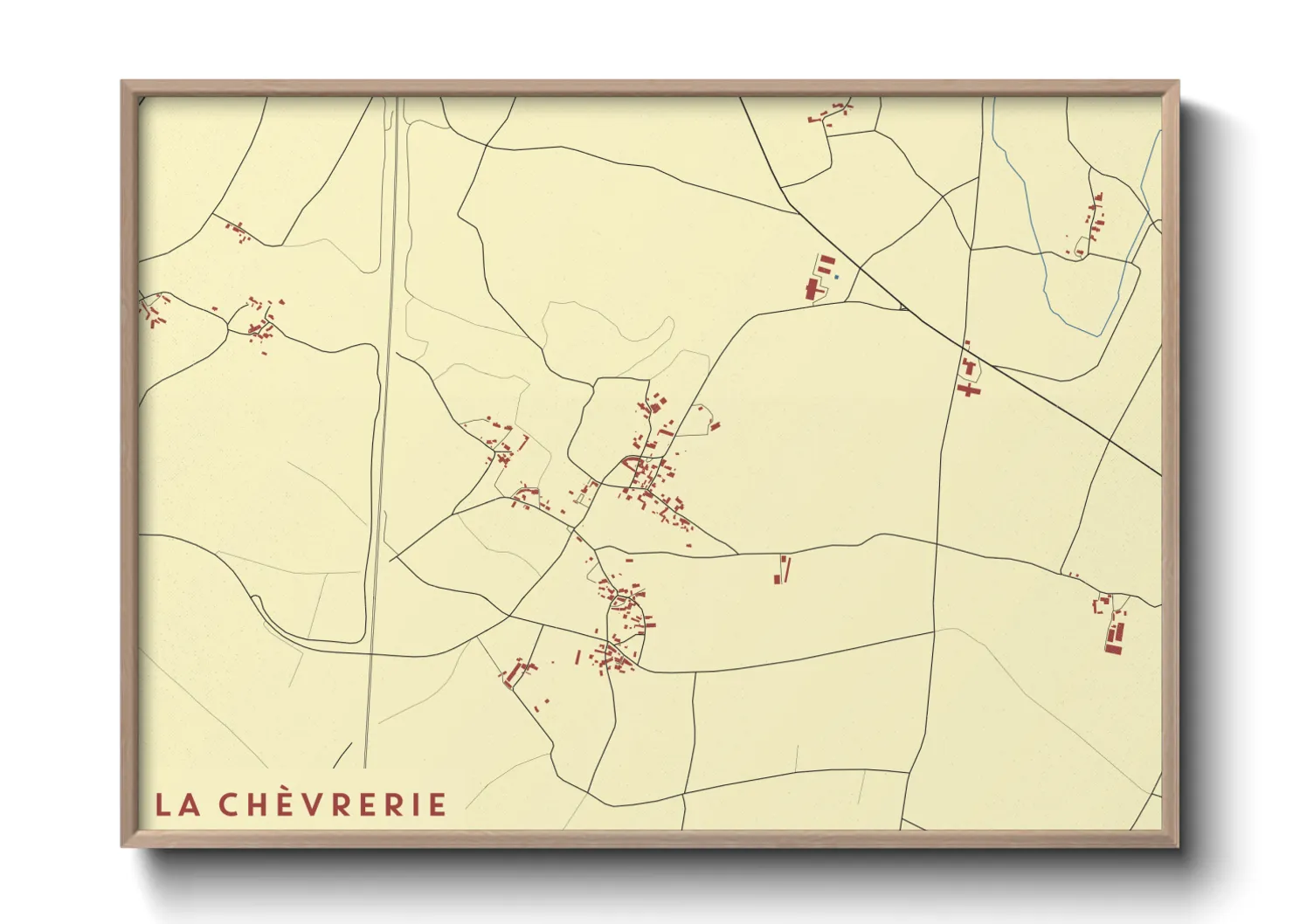 Une affiche de carte sur La Chèvrerie