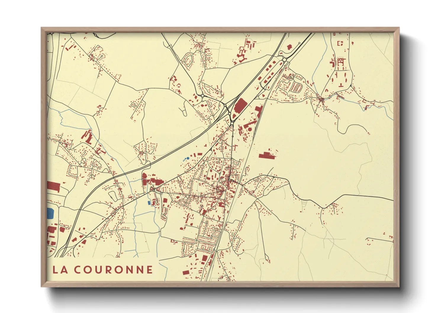 Une affiche de carte sur La Couronne
