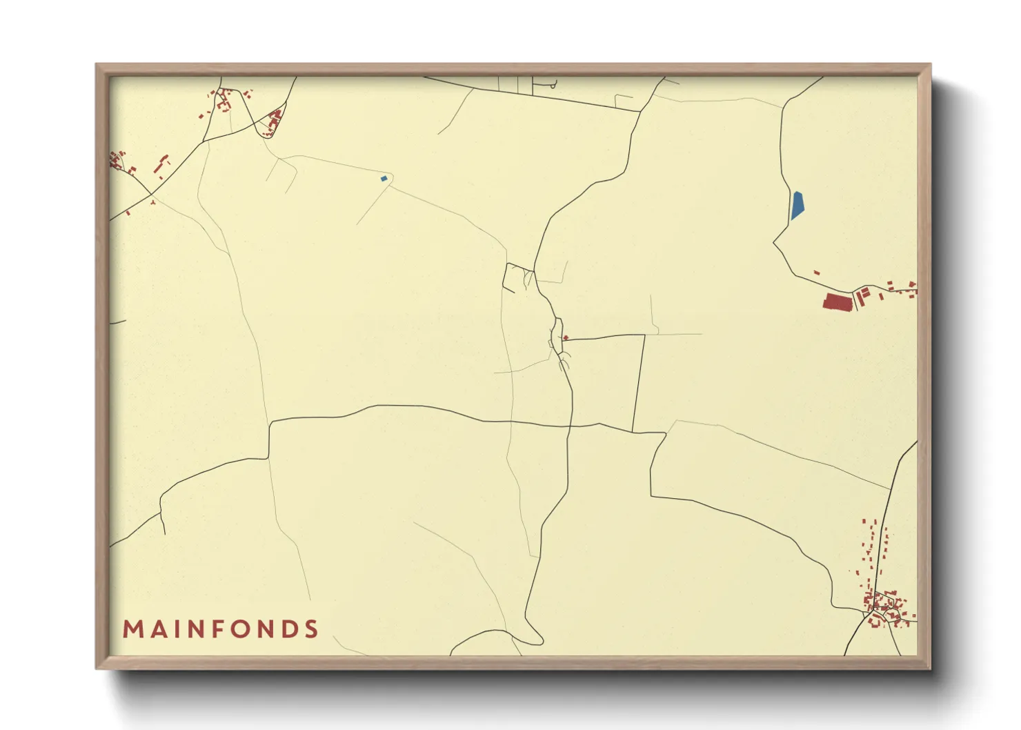 Une affiche de carte sur Mainfonds