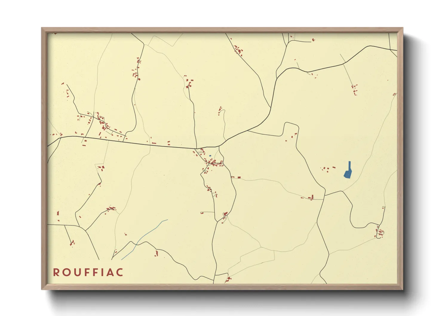 Une affiche de carte sur Rouffiac