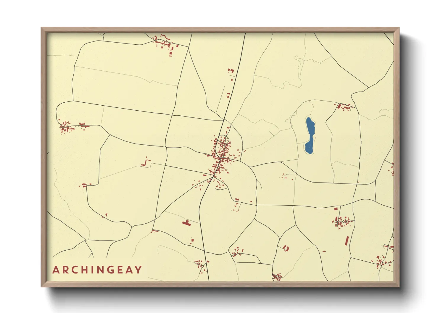 Une affiche de carte sur Archingeay