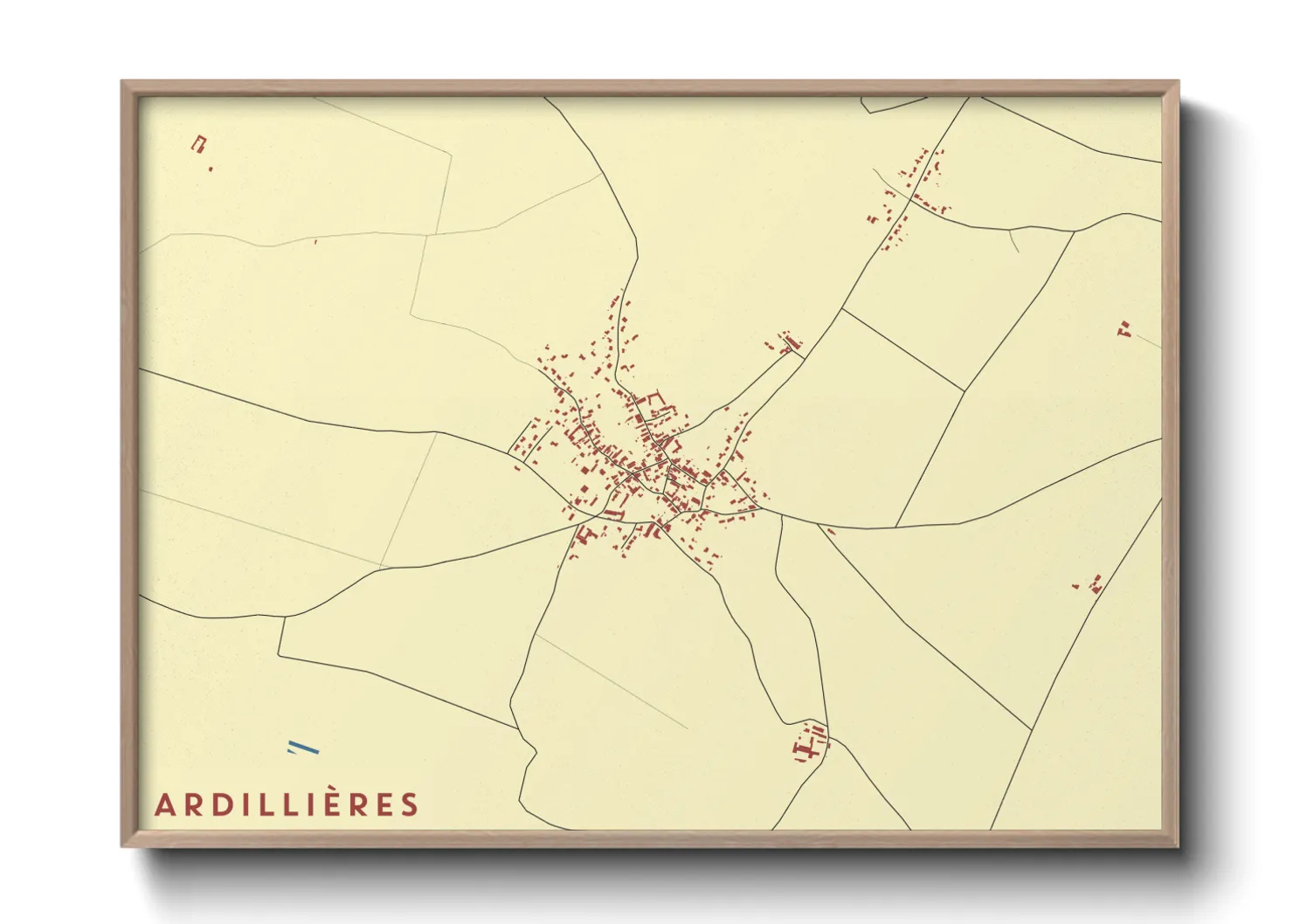 Une affiche de carte sur Ardillières